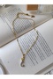 Accessories Mermaid Zircon Stone Minimal Steel Necklace - 3
