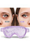 Hot and Cold Beaded Ice Gel Therapy Eye Mask (Purple) - 4