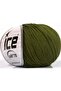 4X50Gr. Amigurumi Cotton Acrylic, Cotton Dark Khaki Bebe, Summer Yarns, Cotton, Crochet, with a Solid Thread