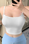 Women's White Camisole Fabric Strap Bow Detail Blouse - 6