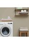 2-Pack Woven Storage Baskets Rectangular Fabric with Washable Liner Paper Rope Woven Design - 6