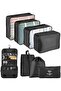 Super Paraline 8 Pcs Set Travel Luggage Organizer Packing Cubes Waterproof Laundry Bag Compression S