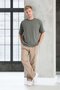 Bergman Linen Look Cotton Flared Comfortable Fit Pleated Men's Trousers - Sand Beige - 4