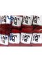 8X50Gr. Softair Tweed Viscose, Acrylic Red Winter, Dotted, Flat Threads, Thick, Chain - 4