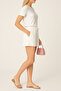 Women's White Shorts Modal Fabric Lace-Up Double Pocket Comfortable Fit - 3