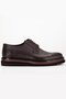 Genuine Leather Men's Classic Shoes Brown m Model Printed Leather Tied - 3