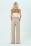 Women's Clothing High Waist Palazzo Wide Leg Trousers Beige - 7