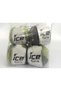 Lot of 4 X 100Gr Skeins Ice Yarns Summer Color (70% Cotton 30% Viscose) Yarn Grey Shades Green Shade - 4