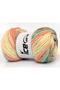 Lot of 4 X 100Gr Skeins Ice Yarns Magic Light Yarn Salmon Shades Cream Green Shades