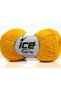 8X50Gr. Pure Cotton Fine Cotton Yellow Baby, Summer Yarns, Cotton, 100% Cotton