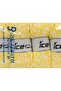 4X100Gr. Chenille Baby Colors Micro Fiber White, Yellow Winter, Baby, Chenille, Tie-Dye Patterned, Worsted - 4