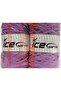 2X200Gr. Natural Cotton Chunky Cotton Light Lilac Summer Yarns, Cotton, 100% Cotton, Thick - 4