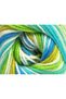 Lot of 4 X 100Gr Skeins Ice Yarns Gumball Yarn Turquoise Blue Green Shades White - 2