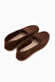 Solina Genuine Leather Brown Suede Moccasin Shoes Comfortable Casual Loafer - 4