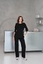 Women's Marry Modal Fabric Side Stripe Leg Slit Bottom-Top Summer Suit - 6