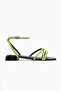 Nasima Green Ankle-Strap Women's Sandals Opportunity Product