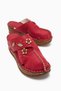Genuine Leather Alto Red Padding Slippers Antique Sole Comfort Slippers