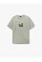 Regular Fit Short Sleeve Crew Neck Cotton Licensed Van Gogh Printed T-Shirt - 3