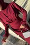Tailored Zara Fabric Sleeves Tassel Detail Hijab Burgundy Evening Dress - 4