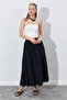 Long Women's Skirt with Elastic Waist, Pockets and Comfortable Fit |   Ek100291338 - 7