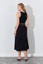 Midi Gabardine Skirt with Belt Detail, Pockets and Elastic Waist |   Ek100293081 - 5