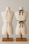 Women's Black and White Minimal Cut Triangle Bikini Top - 5