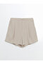 Lcw Vision Women's Pleated Shorts with Elastic Waist - 5