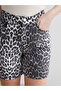 Nevavm Leopard Patterned Women's Jean Shorts with a Difference - 3
