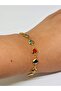 Stainless Steel Special Series Colorful Zircon Stone Heart Model Y Bracelet - 2