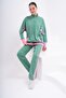 Two-Tone Zippered Tracksuit Set - 2