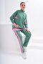 Two-Tone Zippered Tracksuit Set