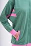 Two-Tone Zippered Tracksuit Set - 4