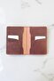 Burgundy Passport Cover Genuine Leather Travel Wallet Passport Holder - 3