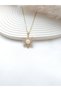 Vintage White Opal Stone Detailed Sun Necklace with Zircon Stone, Stainless Steel Necklace - 3