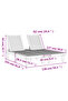 Double Sun Lounger Black 155x138x83 cm Polypropylene - 3