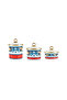 Amalfi Enamel 3-Piece Large Size Jar Set