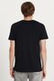 Men's Slim Fit Slim Fit 100% Cotton Soft Texture Printed Black Crew Neck T-Shirt - 5