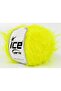 6X50Gr. Merino Fur Worsted Neon Yellow Luxury, Merino, Winter, Wool