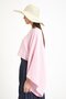Pink Oversize Cut Muslin Blouse 29230 - 3