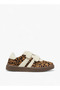 Animal Print Sneakers with Hook and Loop Closure - 3