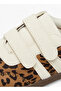 Animal Print Sneakers with Hook and Loop Closure - 4