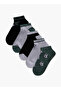 Football Print Non Terry Ankle Length Socks - Set of 5