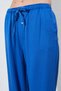 Indigo Lace-Up Comfortable Stylish Women's Trousers with a Straight Cut at the Waist |   Ek100669938 ​​ - 4