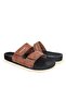 Komfort Comfortable Men's Daily Slippers 2Spc7019 7039 Velcro Tan - 5