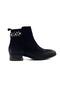 2152712K Women's Genuine Leather Nubuck Buckle Pointed Toe Short Boots