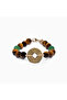 Tiger’s Eye & Jade Bracelet with Coin Women
