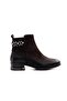 2152712K Women's Genuine Leather Nubuck Buckle Pointed Toe Short Boots