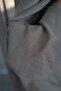 Natural Anthracite Flamed Effect Linen Special Ironing Thick Tulle Curtain 1/3 Dense Pleated Buk - 2