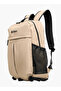 Solid Backpack with Adjustable Straps and Zip Closure - 14x31x50 cms - 2