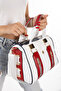 Women's Quilted Embroidered Cylinder Model Hand and Cross Strap Shoulder Bag - 4